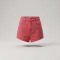 ZARA Red High-Waist Mini Shorts with Patch Pockets - photo 1