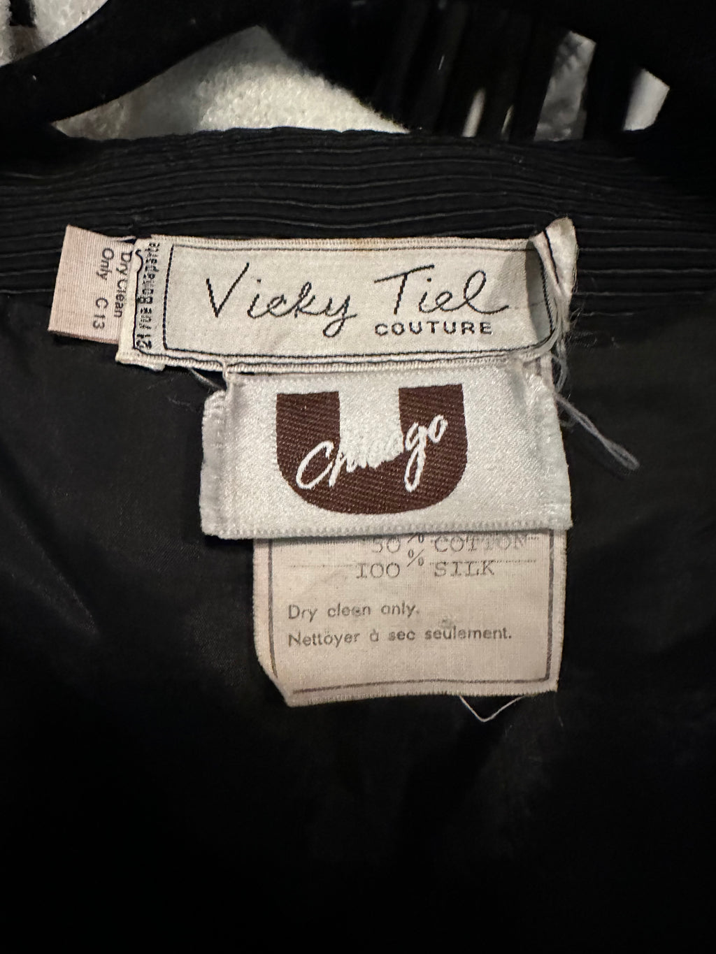 Vicky Tiel COUTURE Fitted Black Jacket with Ruffle Bib - photo 7